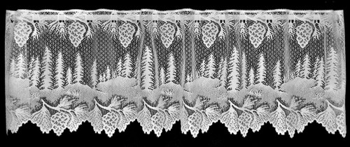 Heritage Lace Pinecones Window Swag or Valance White Kitchen Livingroom Den - Picture 6 of 17