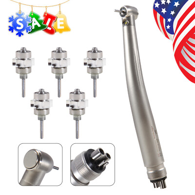 E-generator Dental LED Fiber Optic High Speed Handpiece 4H / 1-5*Cartridge Rotor