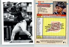 Ronaldo Hernandez 2020 Bowman Heritage Black & White Prospects BHP-12 Rays