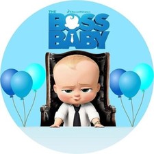 Baby Boss Essbar Kind Tortenaufleger Torte Freunde Zuckermasse + TEXT