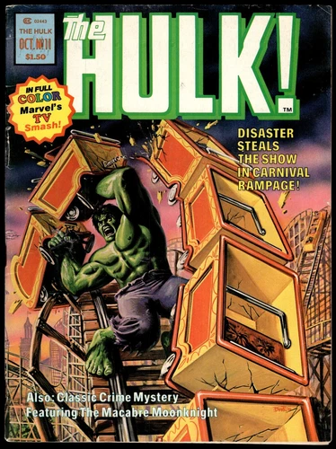 THE HULK #11 MARVEL MAGAZINE 1978 HIGHER GRADE MOON KNIGHT BEGINS IN SERIES