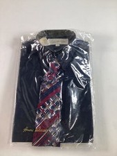 Toddler Henri Valdise Black Long Sleeve Dress Shirt w/ Tie NEW