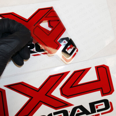 2x 3D TRD 4x4 Off Road Sport Back Pickup Bed Truck Logo