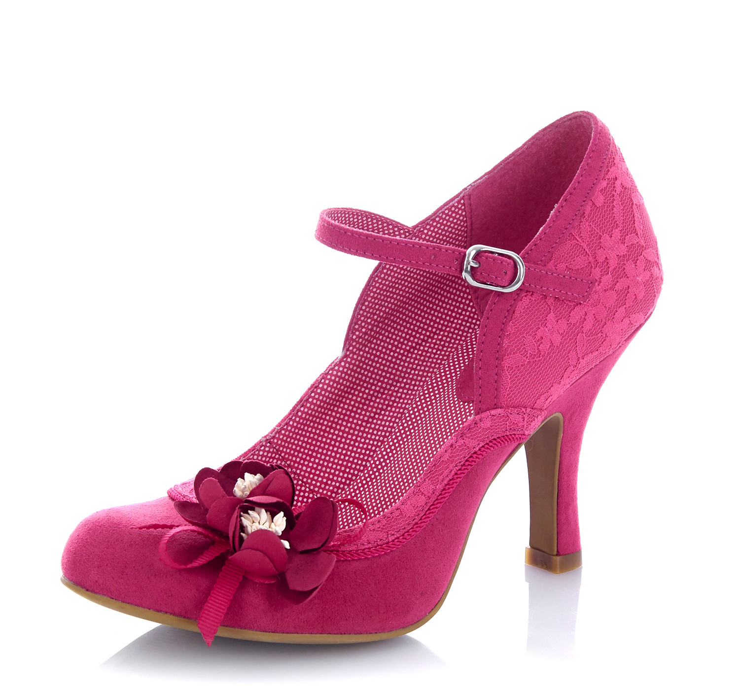 Ruby SHOO Nuevo Silvia Fucsia rosado Mary Jane Floral Encaje Zapatos Taco Alto Talla 3-9 Ruby SHOO Nuevo Silvia Fucsia Fucsia Fucsia rosado Mary Jane Floral Encaje Zapatos Taco Alto Talla 3-9 deportes calientes
