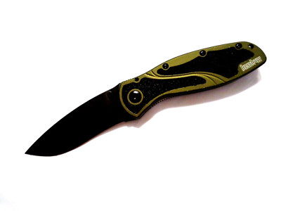 Kershaw 1670OLBLK Ken Onion Blur Assisted Folding Knife  Olive Drab Handles