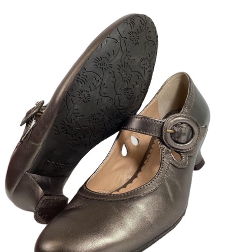 Hotter Valetta Metallic Bronze Mary Jane Flapper Heels UK 4.5 - Picture 6 of 8