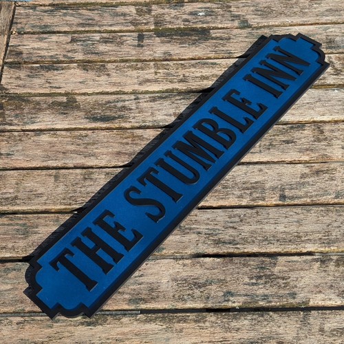 Personalised Pub Bar Street Sign Family Name Plaque Wooden Man Cave Kitchen - Picture 6 of 22