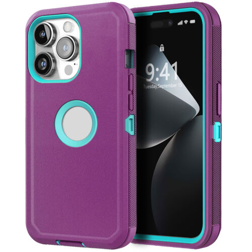 Funda rígida protectora resistente para teléfono Apple iPhone 15/Pro/Pro Max/15+ - Imagen 19 de 54