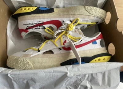 EU Größe 42 - Nike Off-White x Blazer Low White University Red