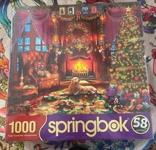 Springbok "Cozy Christmas"  1000 PIECE Jigsaw  PUZZLE NEW & SEALED U.S.A.