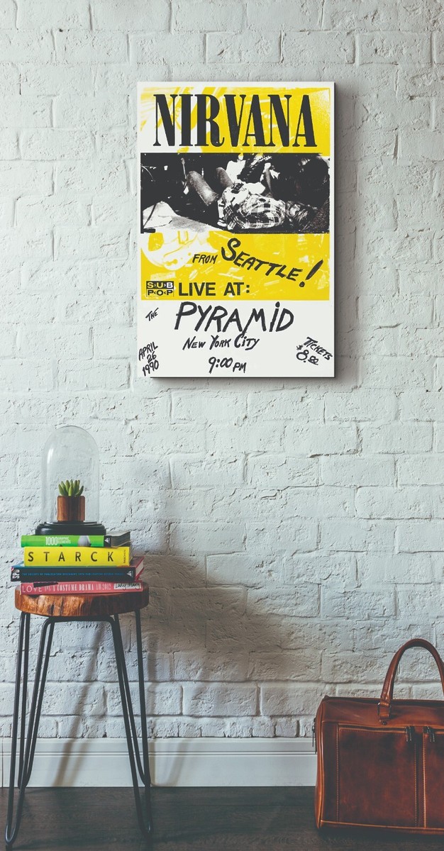 激レア】NIRVANA シルク刷りポスター 激レア】NIRVANA シルク刷り