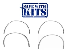 NEW 1967 1968 Mustang Wheel Well Moldings set of front & rear  Dynacorn