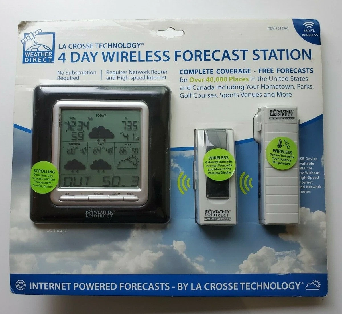 Image of La Crosse Technology direct website