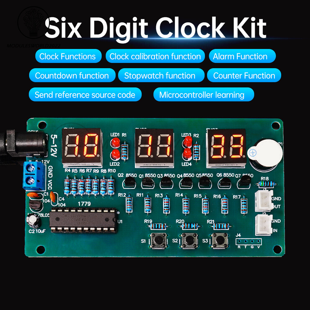 Digitale Schaltung Uhr Kit 6 Bit Design Für Hands On Für