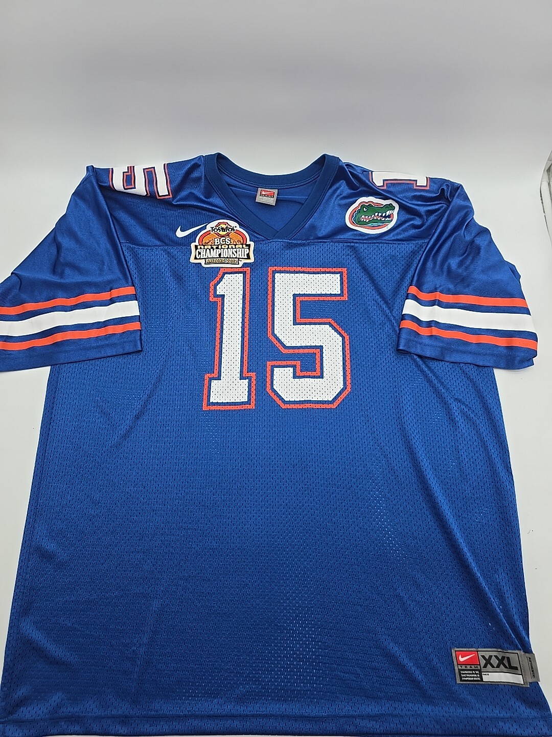 Vintage Nike Team Florida Gators Tebow #15 NCAA Football Jersey XXL 19982