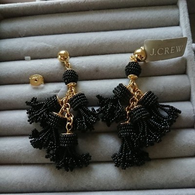 Epicamlv J Crew Beaded Tassel Earrings J Crew Beaded Earrings J