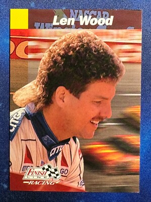 1993 Pro Set Finish Line #176 Len Wood