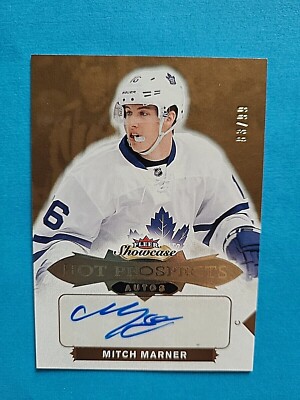 2016-17 Mitch Marner Fleer Showcase Hot Prospects Rookie Autograph RC Auto /99