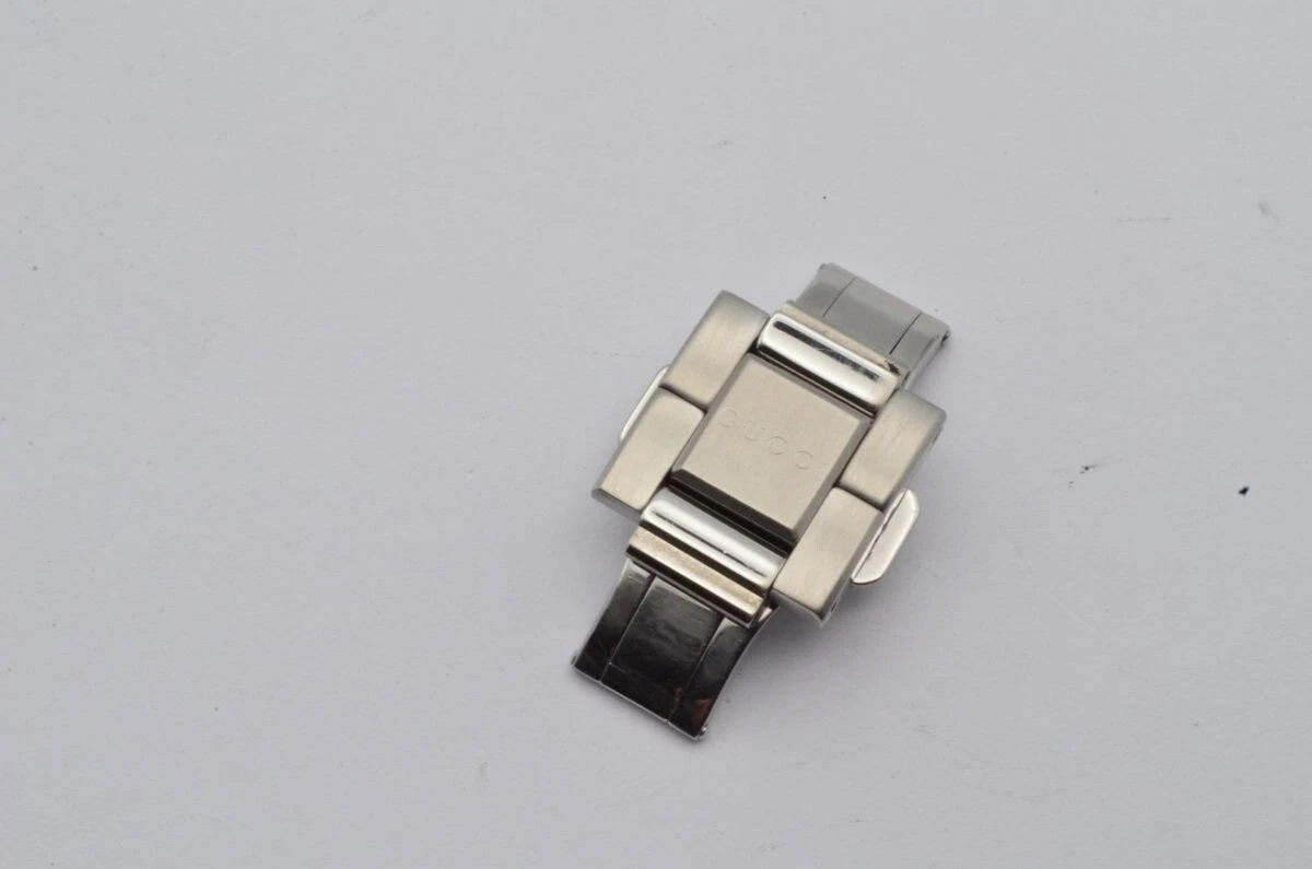 Gucci Vintage Steel Bracelet Folding Clasp 20mm Deployment Clasp Rare