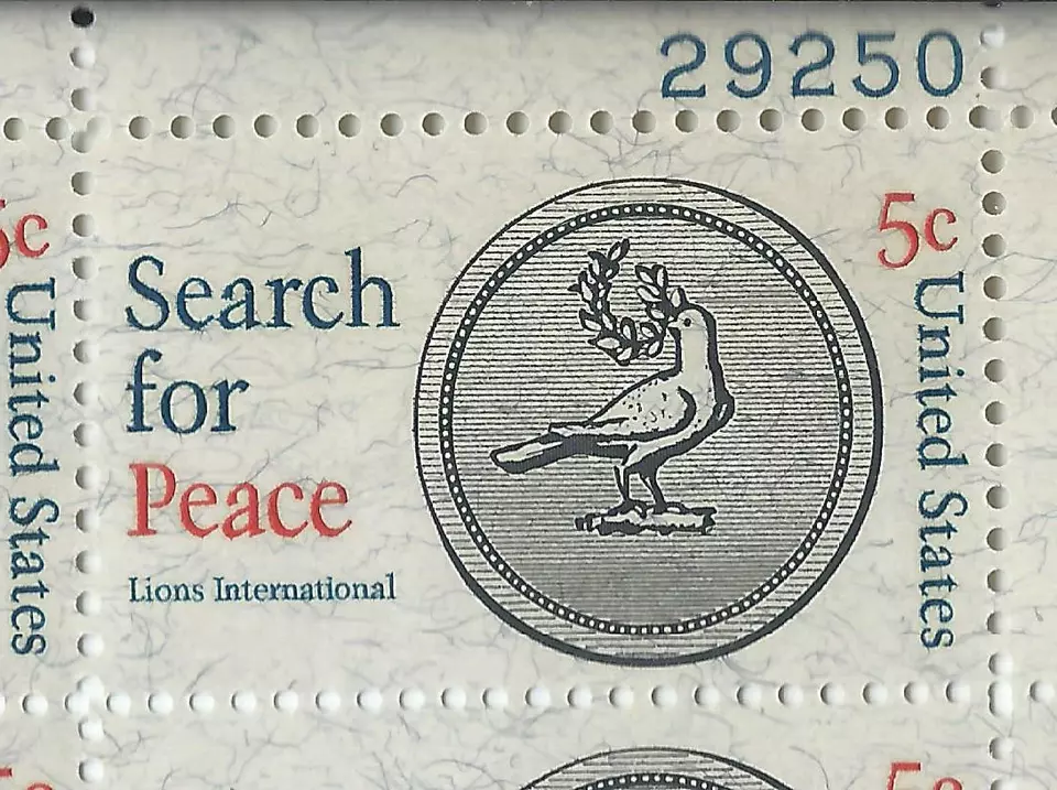 Lot of 3 Five Cent Stamp Blocks Peace 6th Philotelic Exibition Women's Club's - Image 3 of 4