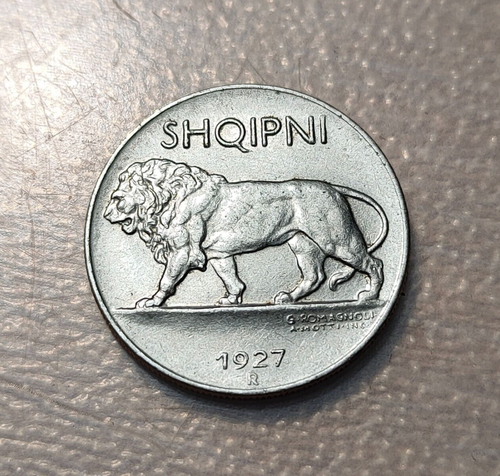 ALBANIA 1/4 LEKU 1927 EBC