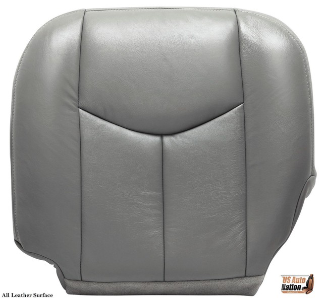 2004 Chevy Tahoe Lt Ls Z71 Driver Bottom Replacement Leather Seat Cover Gray For - Seat Covers For Chevy Tahoe 2004 2004 Chevy Tahoe Lt Ls Z71 Driver Bottom Replacement Leather Seat Cover Gray For - Seat Covers For Chevy Tahoe 2004