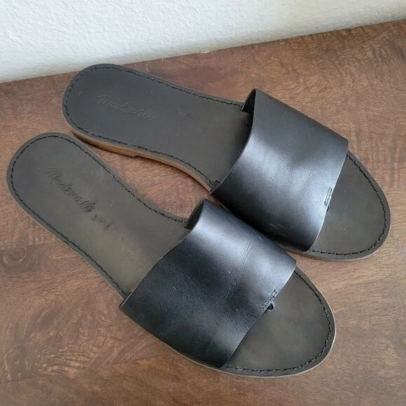 Madewell leather shop slides