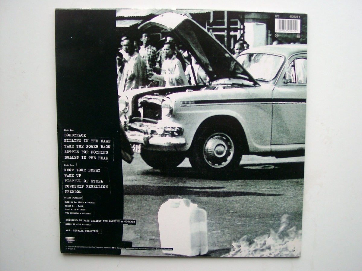 RAGE AGAINST THE MACHINE - 1st self Titled LP - 1st 1992 Issue