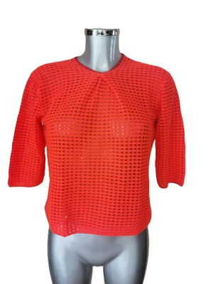 LOUIS VUITTON - Pullover blutorange - S / 36fr - Kaschmir und Lurex - sehr guter Zustand