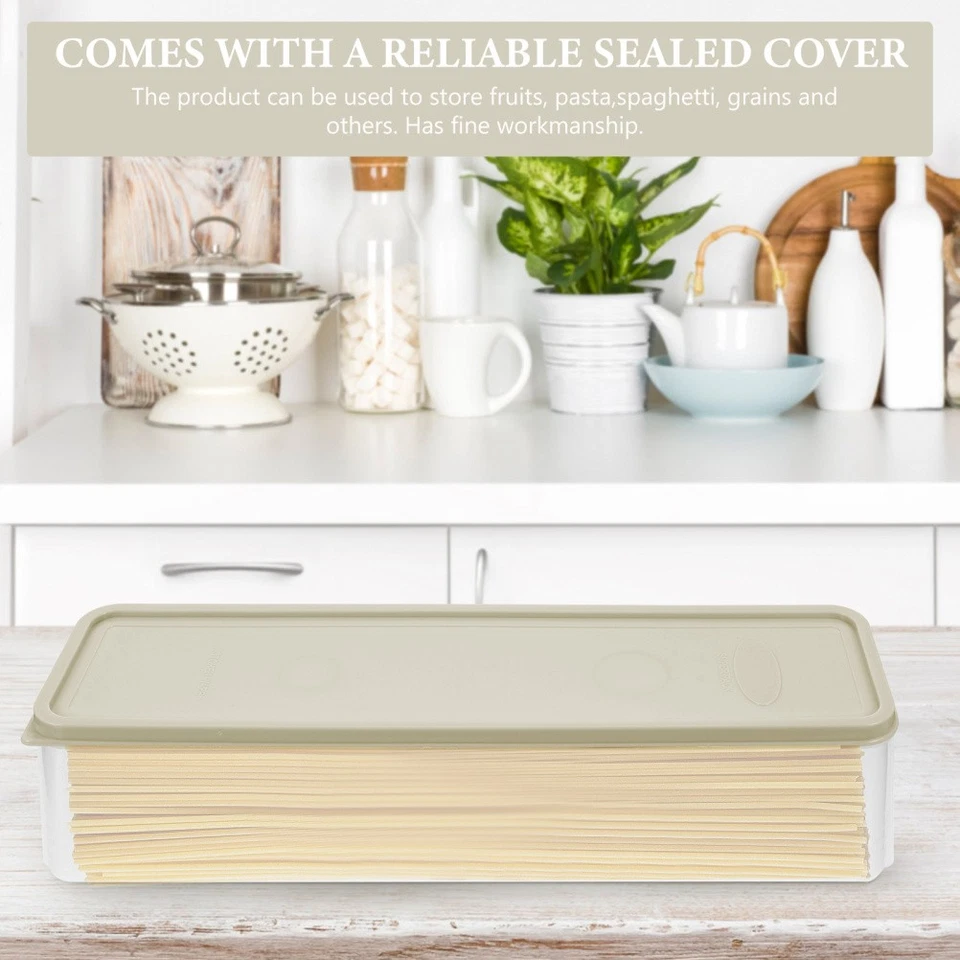 3pcs Pasta -Lagerbehälter mit Deckel klarer trockener Knotenhalter luftdichter - Bild 2 von 4