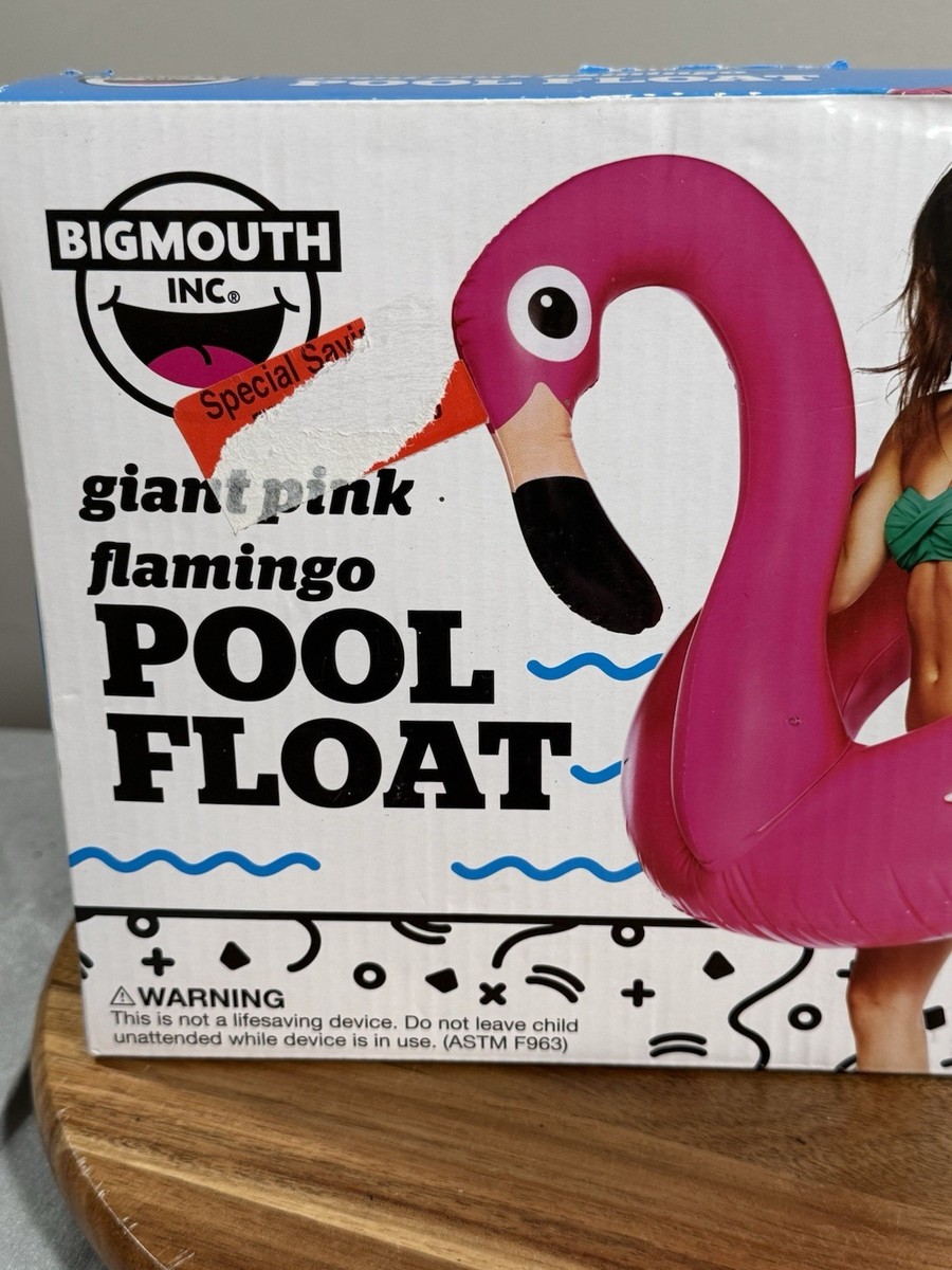 Bigmouth Inc Giant Pink Flamingo Pool Float to Over 4ft Wide US