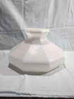 Vintage Large 9 Panel Milk Glass Lamp Shade 10" Fitter Aladdin Oil Lamp