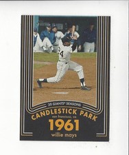 2020 Topps Heritage 20 Gigantic Seasons #11 Willie Mays Giants