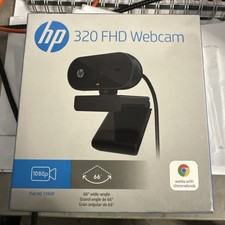 HP 320 FHD 1080p Webcam – Works with Zoom, Chrome & Microsoft Teams Full HD Wide