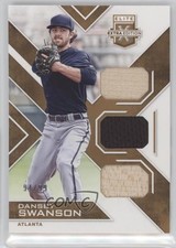 2016 Elite Extra Edition Triple Materials Holo Gold 94/99 Dansby Swanson 0f8
