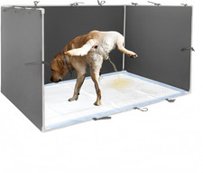Dog Pee Pad Holder with High Walls - 35"x29"x17.3" No-Splash Indoor Dog Potty...