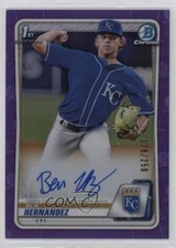 2020 Bowman Draft Chrome Picks Purple Refractor 178/250 Ben Hernandez Auto 2a9