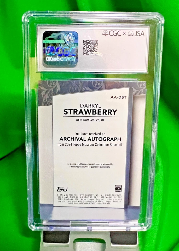 Darryl Strawberry 2024 Topps Museum COPPER  /50 CGC x JSA ✌🏻AUTHENTIC AUTO 10🔥 - Image 4 of 4
