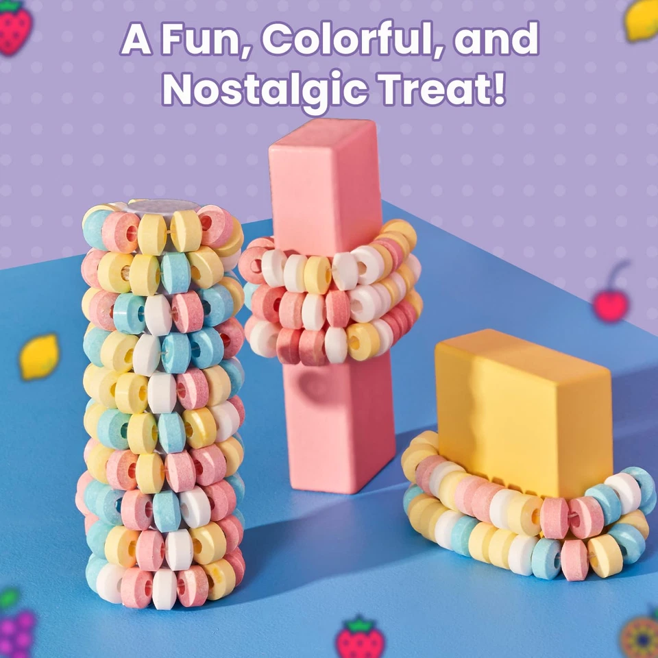 Candy Necklace - Bulk Candy Individually Wrapped - Gluten Free & Vegan, Fruit Fl - Image 3 of 4