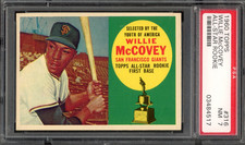 1960 Topps #316 Willie McCovey Rookie PSA 7 Vintage HOF RC Baseball Card (4517)