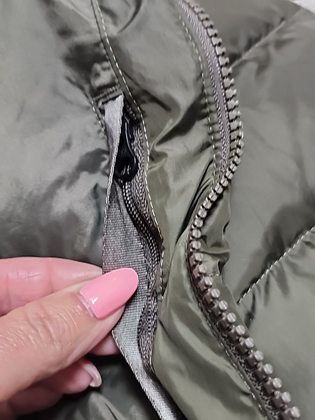 The North Face Gotham II 550 Down Parka SMALL ThymeGreen Full Zip Coat thumbnail 5