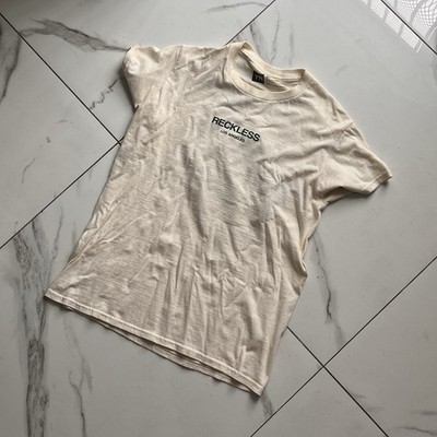 PacSun Young & Reckless Beige Nature Graphic Cotton Crew Neck T-Shirt Men's S 