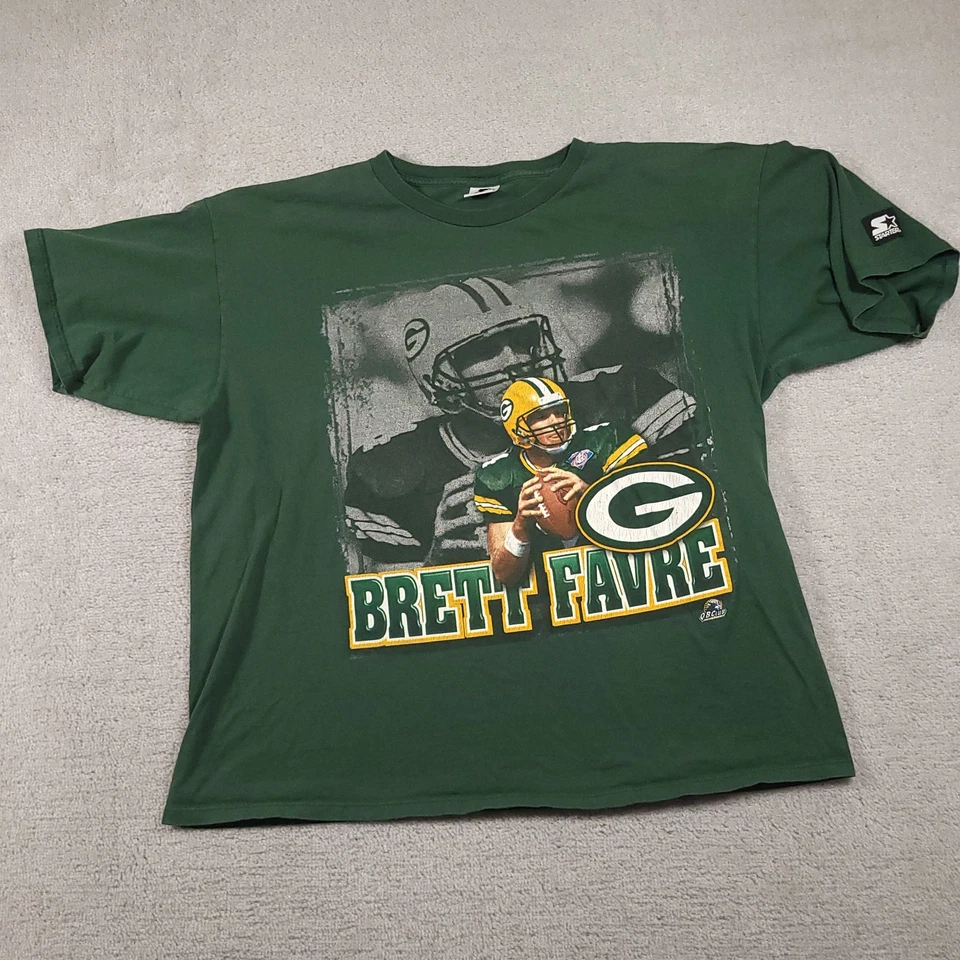 Camisa De Colección Green Bay Packers Para Hombres XL NFL Fútbol Brett Favre Starter Años 90 Foto 2 de 4