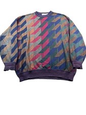 Vintage St Croix Knits Sweater Mens Medium 3D Textured Coogi Made in USA