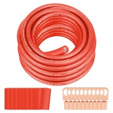 4 Gauge Wire 25FT Red SGANGCAR True Spec Power Ground Wire Cable with 10 Lugs...