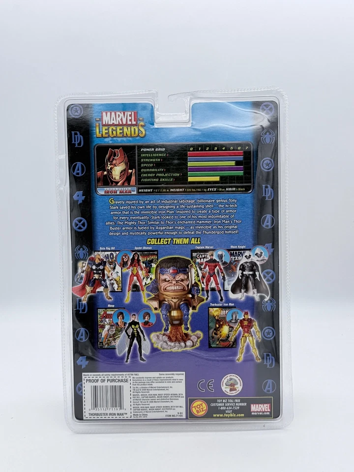 Iron Man Thorbuster Armor - Marvel Legends Modok BAF Series 2006 Toybiz - NUEVO Foto 3 de 4