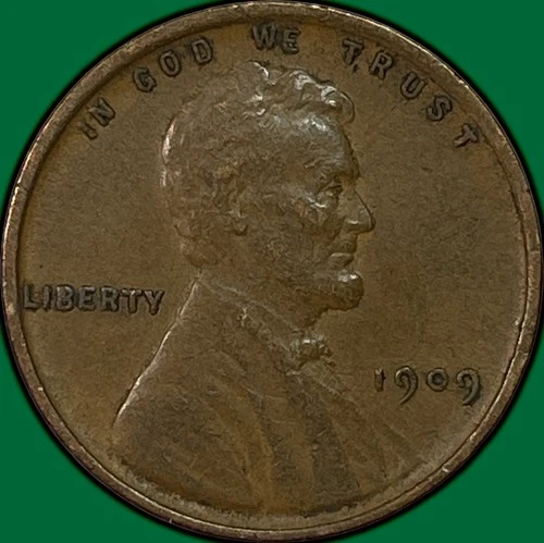 1909-VDB Lincoln Wheat Cent Extremely Fine XF Coin #37527