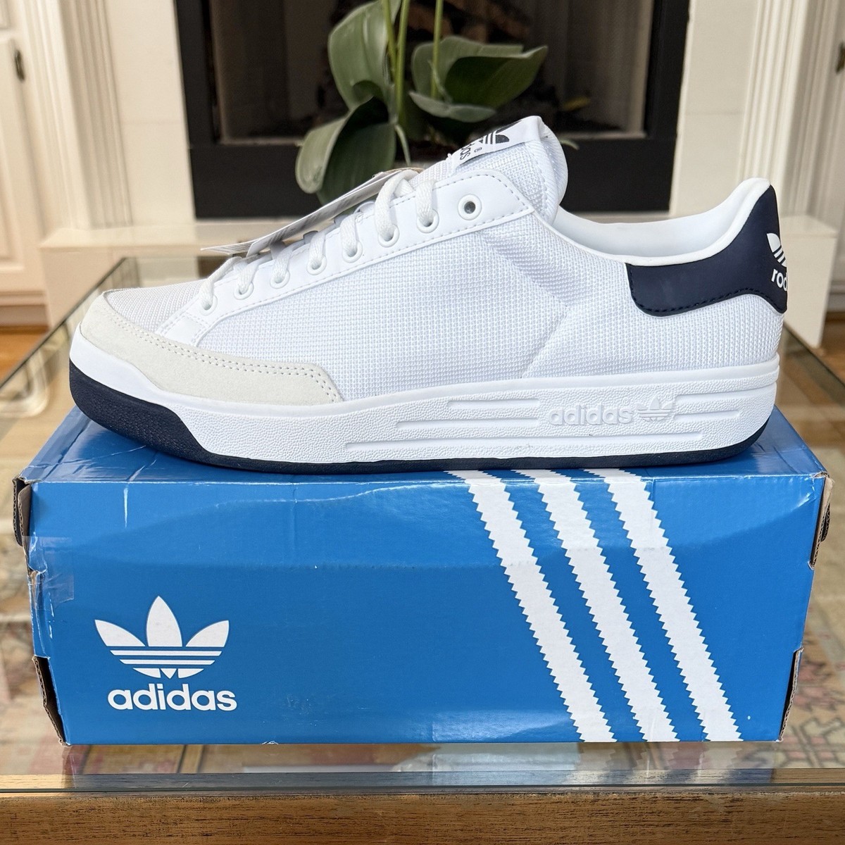 【⠀希少】adidas Rod Laver Reptile White Navy Size 11 - Adidas Rod Laver White Navy for sale online | eBay