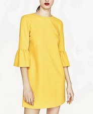 ZARA WOMEN’S BELL SLEEVE SHIFT DRESS SIZE M( medium)
