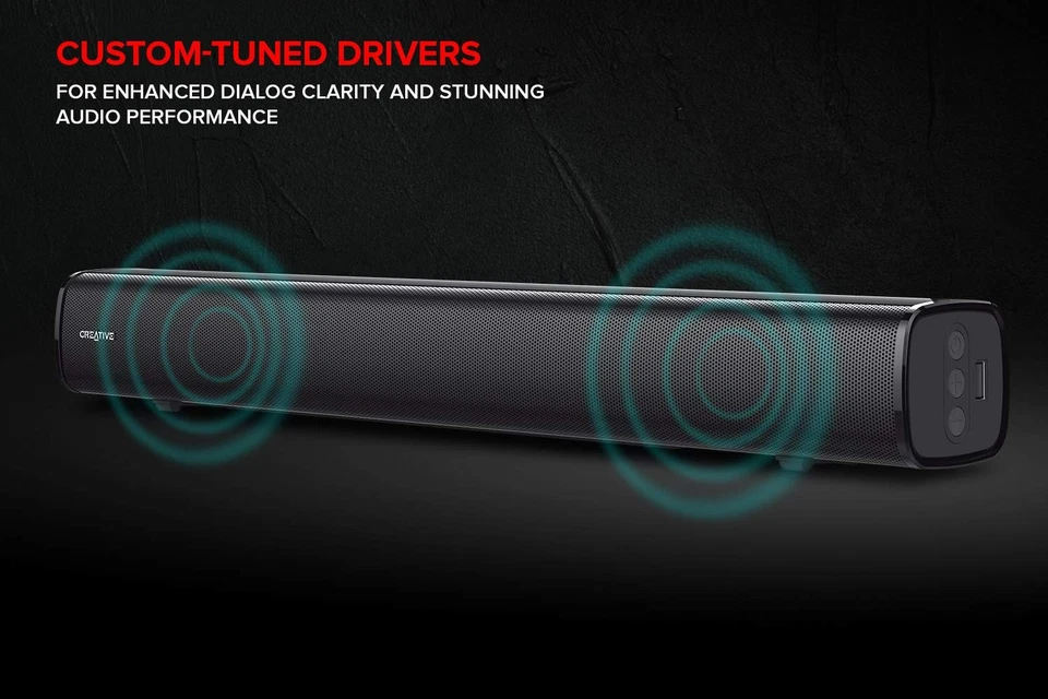 Stage 2.1 Kanal Soundbar mit Subwoofer für TV Computer und Ultrawidebildschir... - Bild 3 von 4